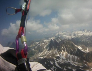  Parapenle en los macizos de Ecrins 